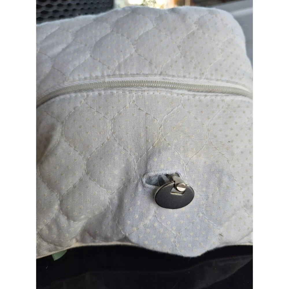 Vintage Cream-colored pillow embroidered 